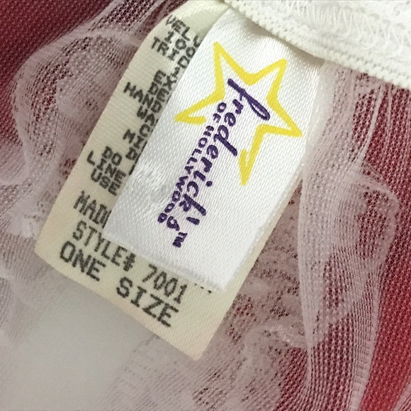 Fredrick's Red Velvet Chiffon Lace & Flirtitude Blue Green Pink - Picture 9 of 15